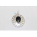 Pendant handcrafted 925 sterling silver natural agate stone C 216